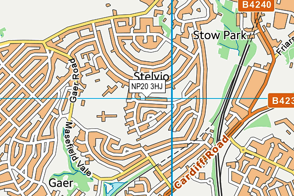 NP20 3HJ map - OS VectorMap District (Ordnance Survey)