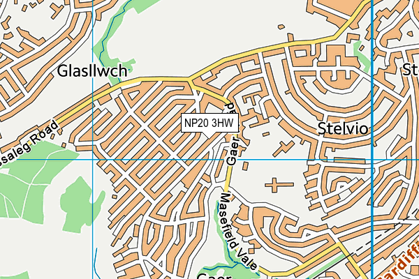 NP20 3HW map - OS VectorMap District (Ordnance Survey)