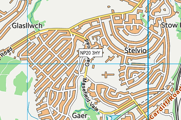 NP20 3HY map - OS VectorMap District (Ordnance Survey)