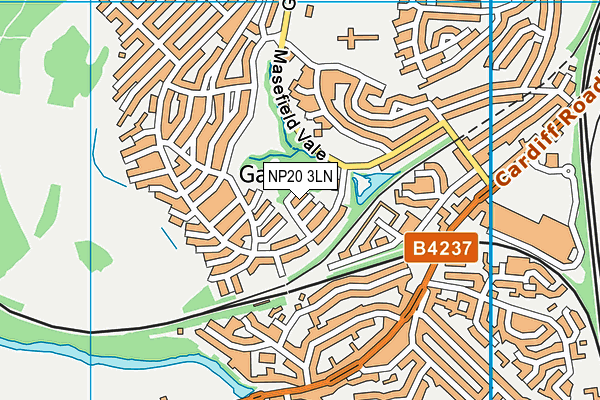NP20 3LN map - OS VectorMap District (Ordnance Survey)