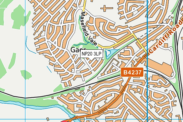 NP20 3LP map - OS VectorMap District (Ordnance Survey)