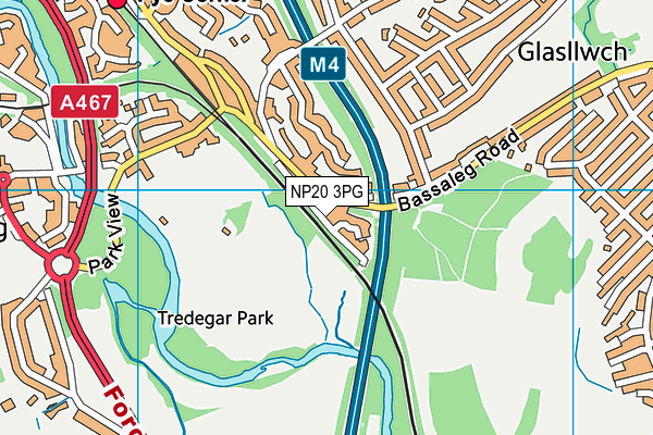 NP20 3PG map - OS VectorMap District (Ordnance Survey)