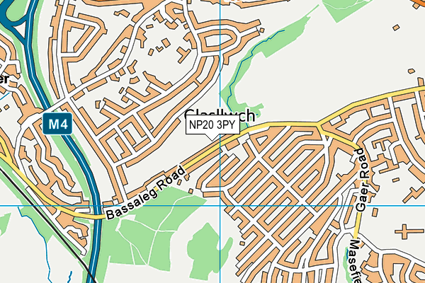 NP20 3PY map - OS VectorMap District (Ordnance Survey)