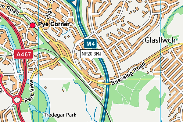 NP20 3RJ map - OS VectorMap District (Ordnance Survey)