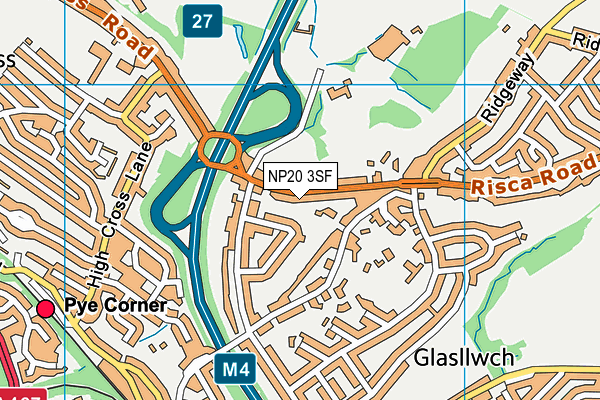 NP20 3SF map - OS VectorMap District (Ordnance Survey)