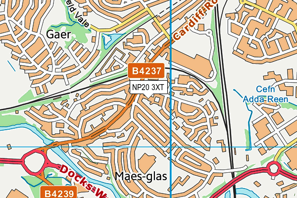 NP20 3XT map - OS VectorMap District (Ordnance Survey)