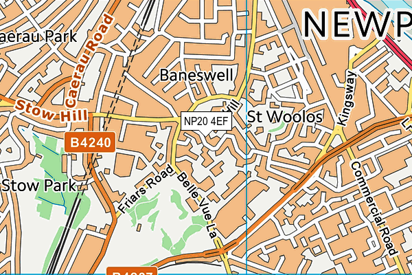 NP20 4EF map - OS VectorMap District (Ordnance Survey)