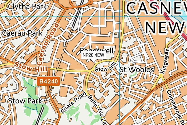 NP20 4EW map - OS VectorMap District (Ordnance Survey)