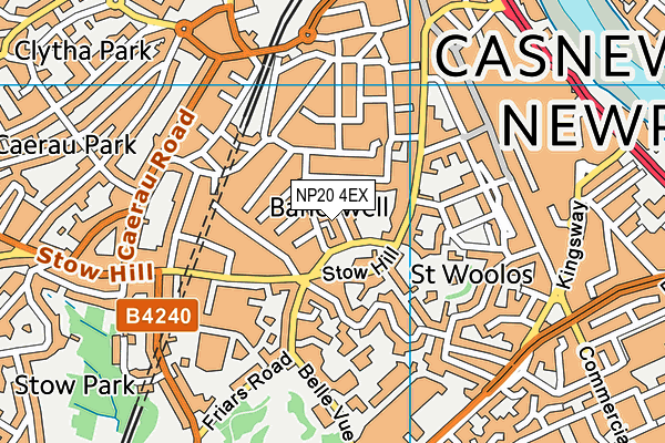 NP20 4EX map - OS VectorMap District (Ordnance Survey)