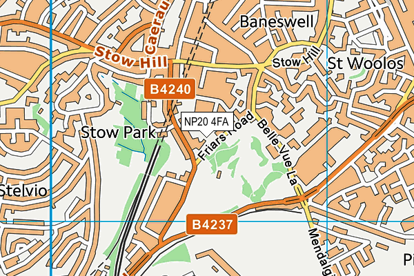 NP20 4FA map - OS VectorMap District (Ordnance Survey)