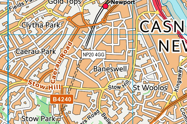 NP20 4GG map - OS VectorMap District (Ordnance Survey)