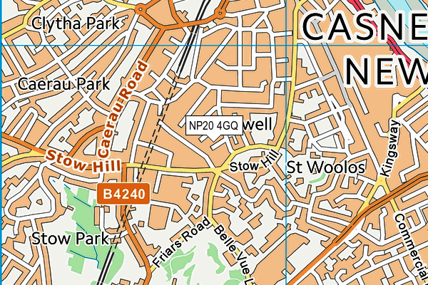 NP20 4GQ map - OS VectorMap District (Ordnance Survey)