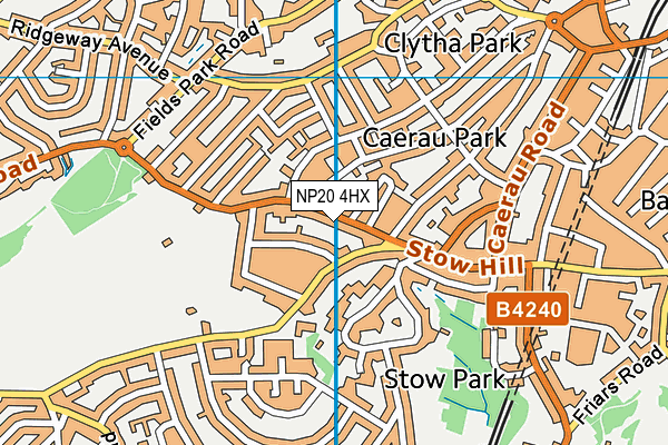 NP20 4HX map - OS VectorMap District (Ordnance Survey)