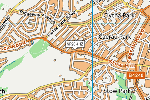 NP20 4HZ map - OS VectorMap District (Ordnance Survey)