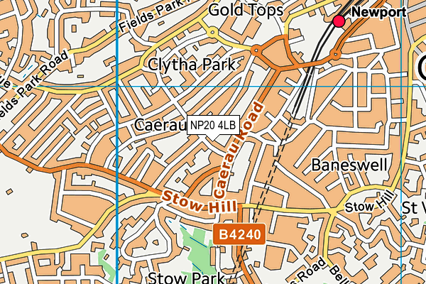 NP20 4LB map - OS VectorMap District (Ordnance Survey)