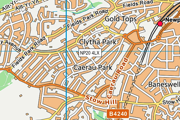 NP20 4LX map - OS VectorMap District (Ordnance Survey)