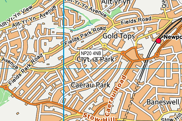 NP20 4NB map - OS VectorMap District (Ordnance Survey)