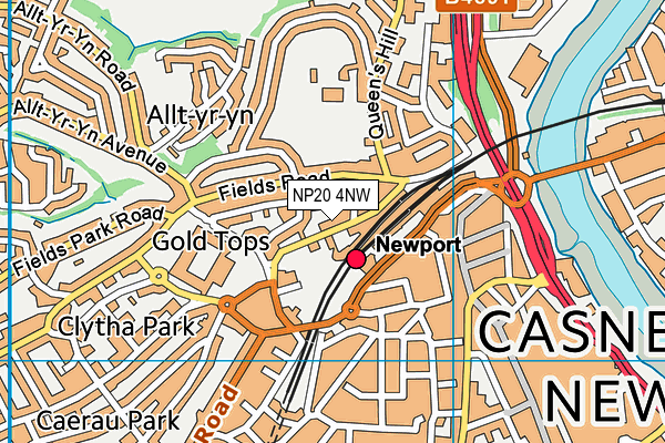 NP20 4NW map - OS VectorMap District (Ordnance Survey)