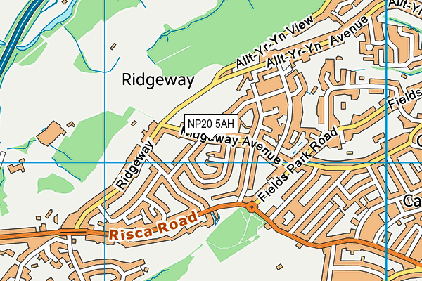 NP20 5AH map - OS VectorMap District (Ordnance Survey)