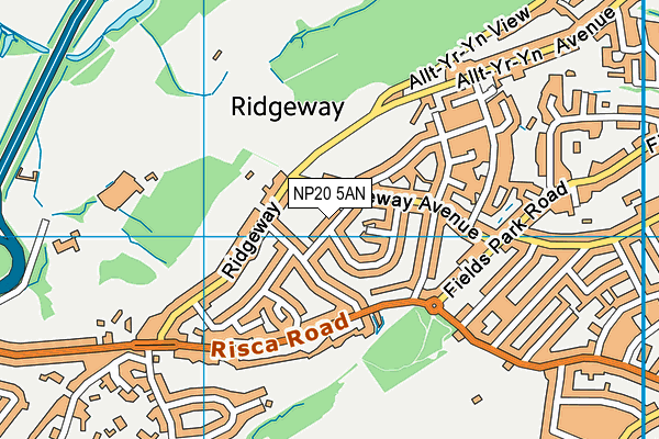 NP20 5AN map - OS VectorMap District (Ordnance Survey)