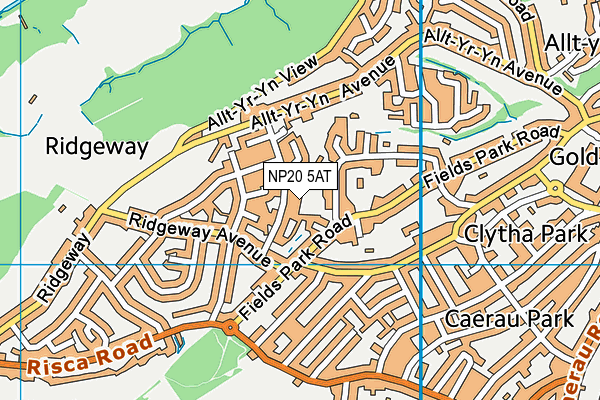 NP20 5AT map - OS VectorMap District (Ordnance Survey)