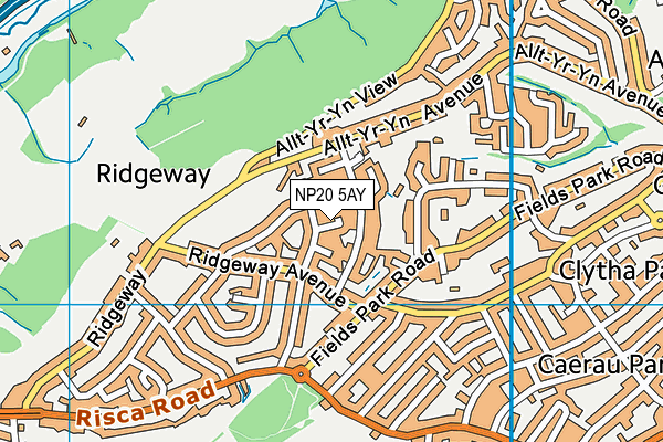 NP20 5AY map - OS VectorMap District (Ordnance Survey)