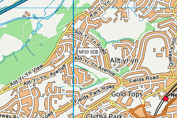 NP20 5DB map - OS VectorMap District (Ordnance Survey)