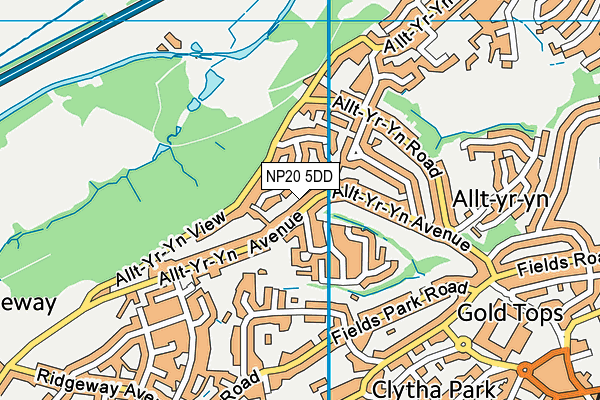 NP20 5DD map - OS VectorMap District (Ordnance Survey)