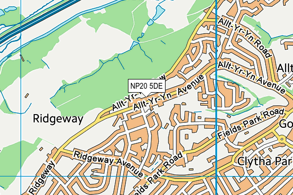 NP20 5DE map - OS VectorMap District (Ordnance Survey)