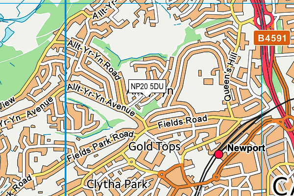 NP20 5DU map - OS VectorMap District (Ordnance Survey)