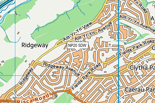 NP20 5DW map - OS VectorMap District (Ordnance Survey)