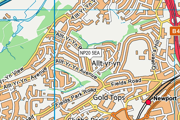 NP20 5EA map - OS VectorMap District (Ordnance Survey)