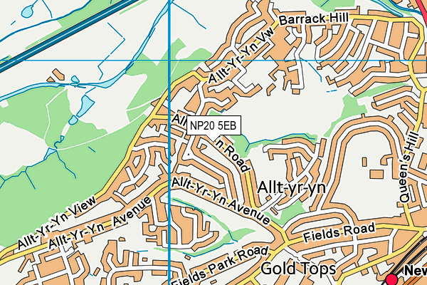 NP20 5EB map - OS VectorMap District (Ordnance Survey)