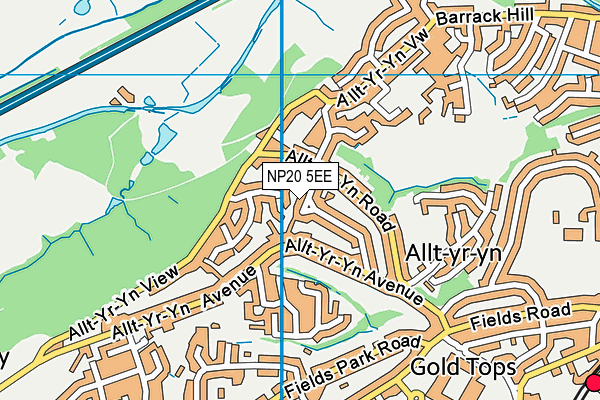 NP20 5EE map - OS VectorMap District (Ordnance Survey)