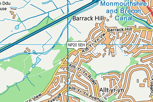 NP20 5EH map - OS VectorMap District (Ordnance Survey)