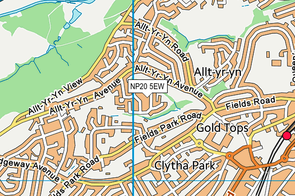 NP20 5EW map - OS VectorMap District (Ordnance Survey)