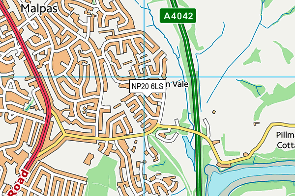 NP20 6LS map - OS VectorMap District (Ordnance Survey)