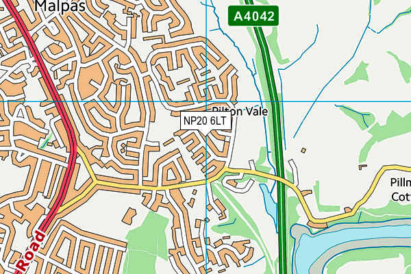 NP20 6LT map - OS VectorMap District (Ordnance Survey)