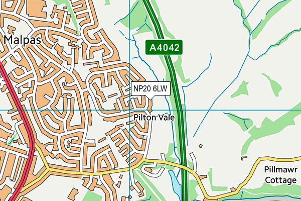 NP20 6LW map - OS VectorMap District (Ordnance Survey)