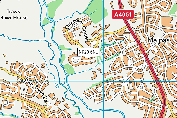 NP20 6NU map - OS VectorMap District (Ordnance Survey)