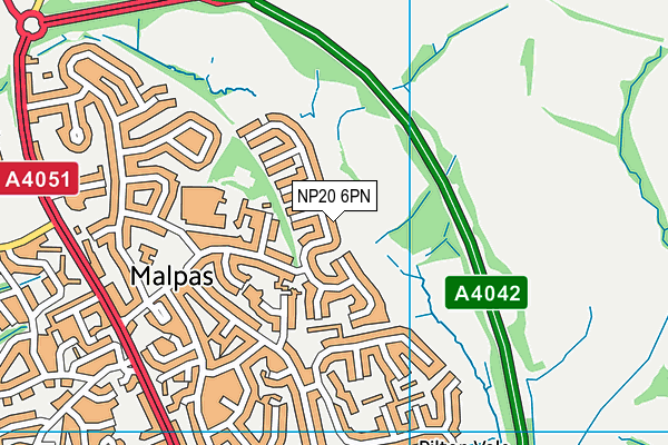 NP20 6PN map - OS VectorMap District (Ordnance Survey)