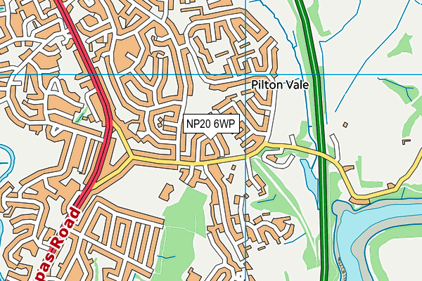 NP20 6WP map - OS VectorMap District (Ordnance Survey)