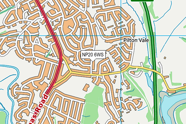 NP20 6WS map - OS VectorMap District (Ordnance Survey)