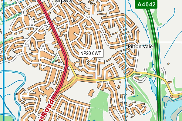 NP20 6WT map - OS VectorMap District (Ordnance Survey)