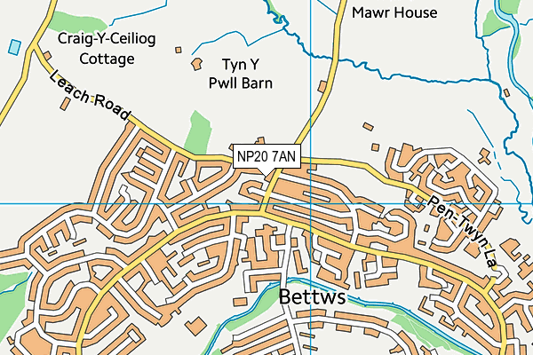 NP20 7AN map - OS VectorMap District (Ordnance Survey)