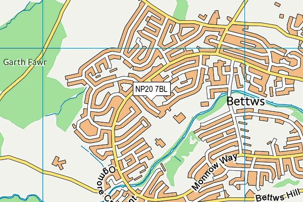 NP20 7BL map - OS VectorMap District (Ordnance Survey)