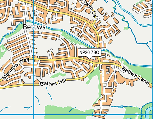 NP20 7BQ map - OS VectorMap District (Ordnance Survey)