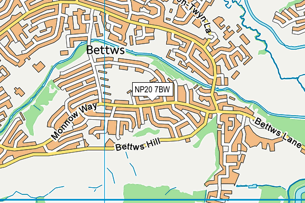NP20 7BW map - OS VectorMap District (Ordnance Survey)