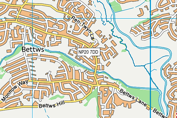 NP20 7DD map - OS VectorMap District (Ordnance Survey)
