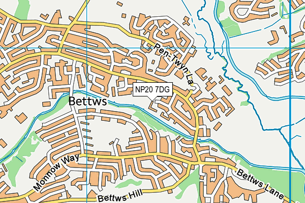 NP20 7DG map - OS VectorMap District (Ordnance Survey)